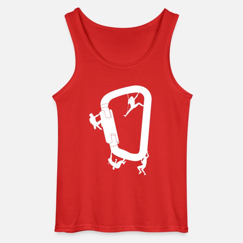 Klettern climb boulder - Gildan Männer Tank Top - Rot