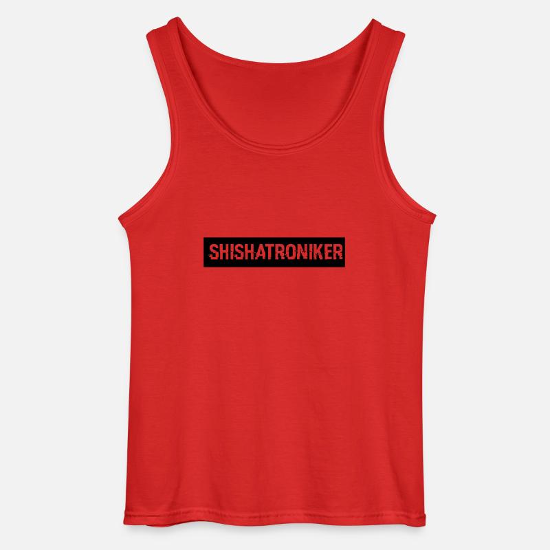 Shishatroniker - Gildan Männer Tank Top - Rot