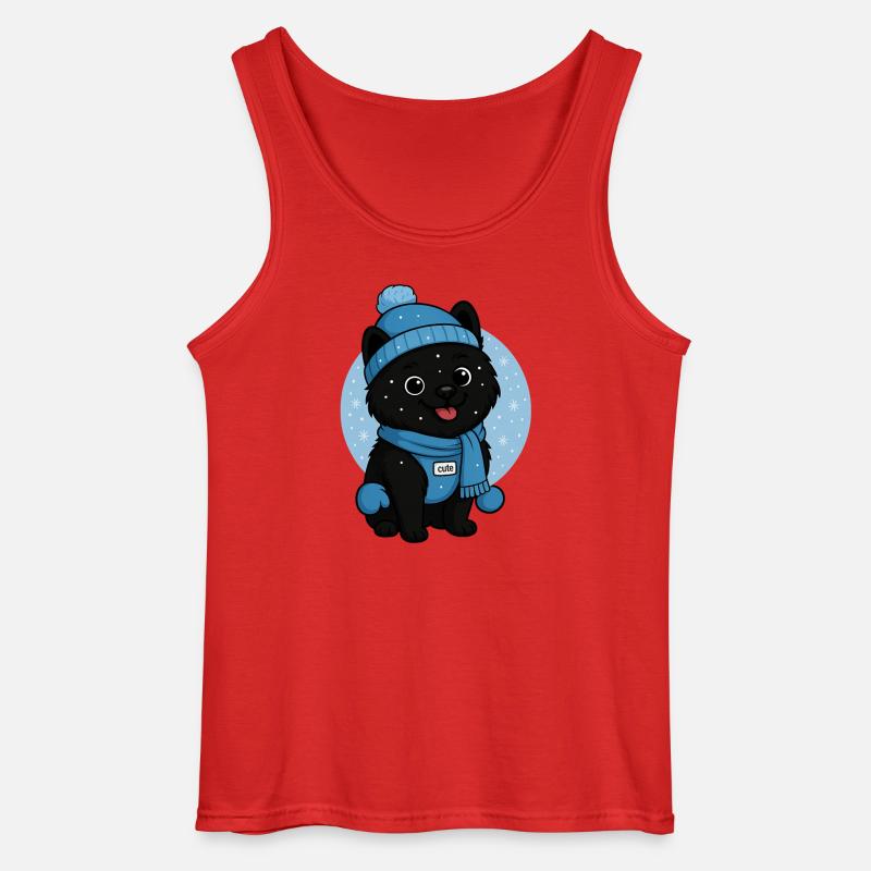 Kuschelhund Winterzauber - Gildan Männer Tank Top - Rot