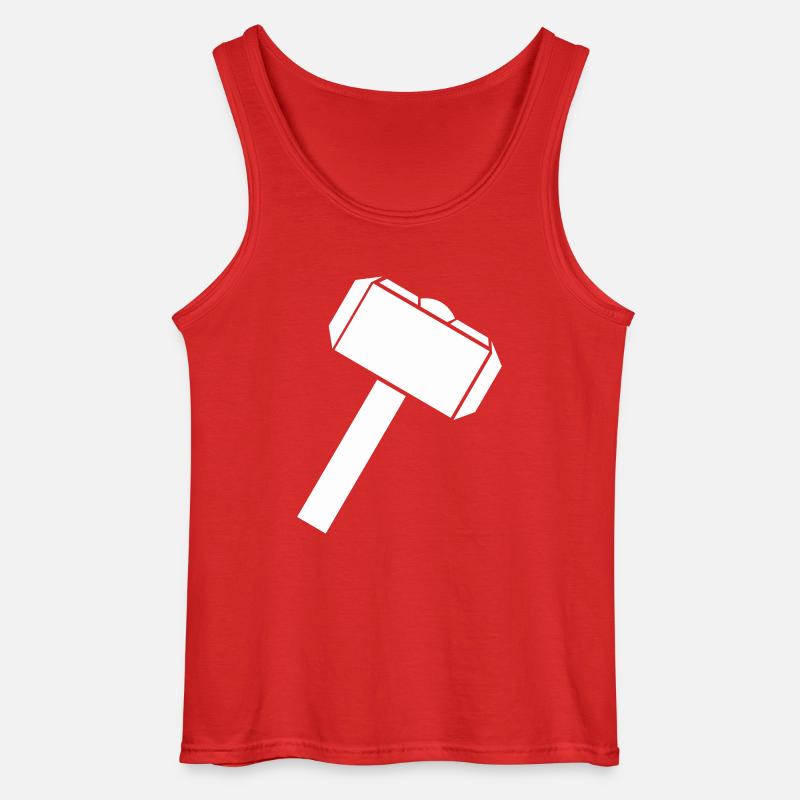 hammer 01 - Gildan Männer Tank Top - Rot