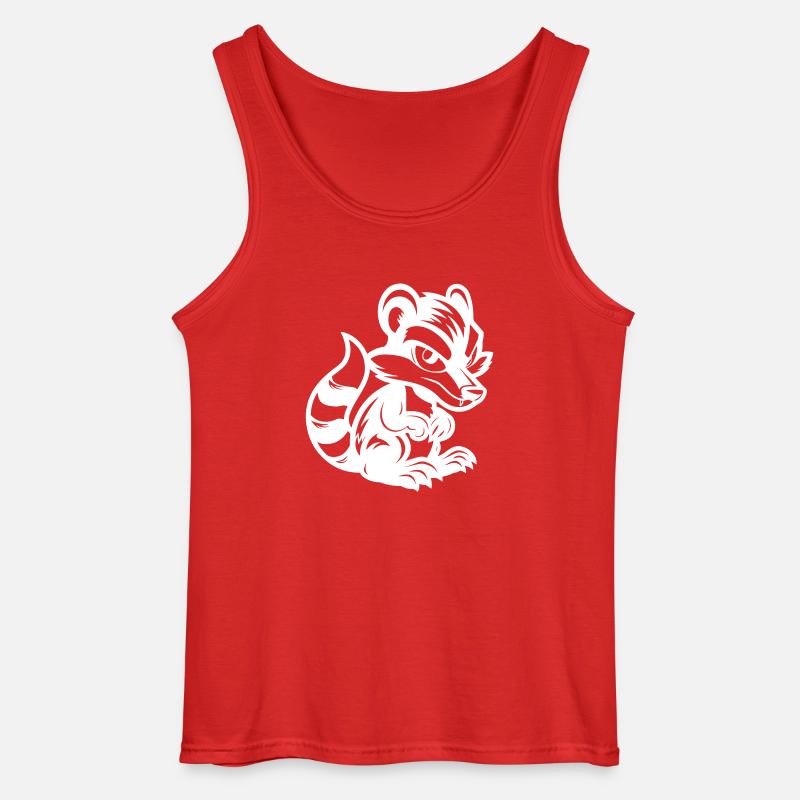 stinktier comic - Gildan Männer Tank Top - Rot