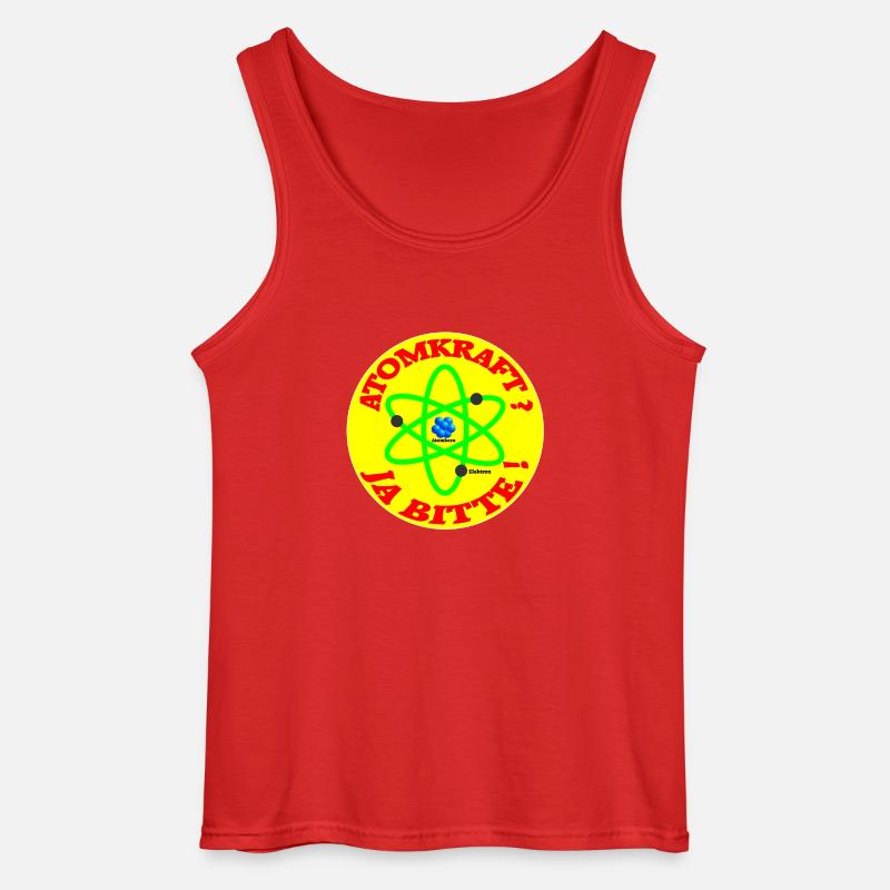 atomkraft ja bitte - Gildan Männer Tank Top - Rot