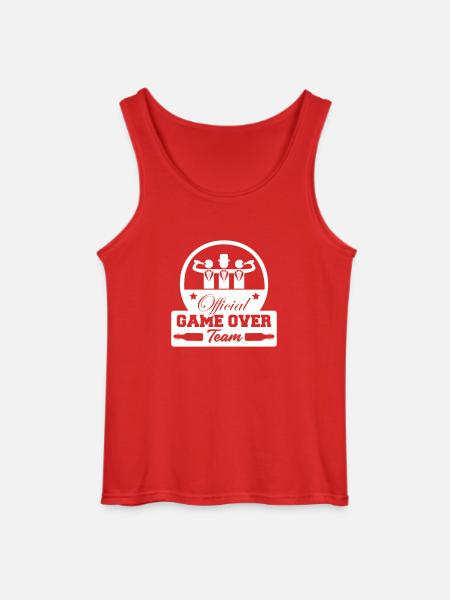 Official Game Over Team - Gildan Men’s Tank Top - red