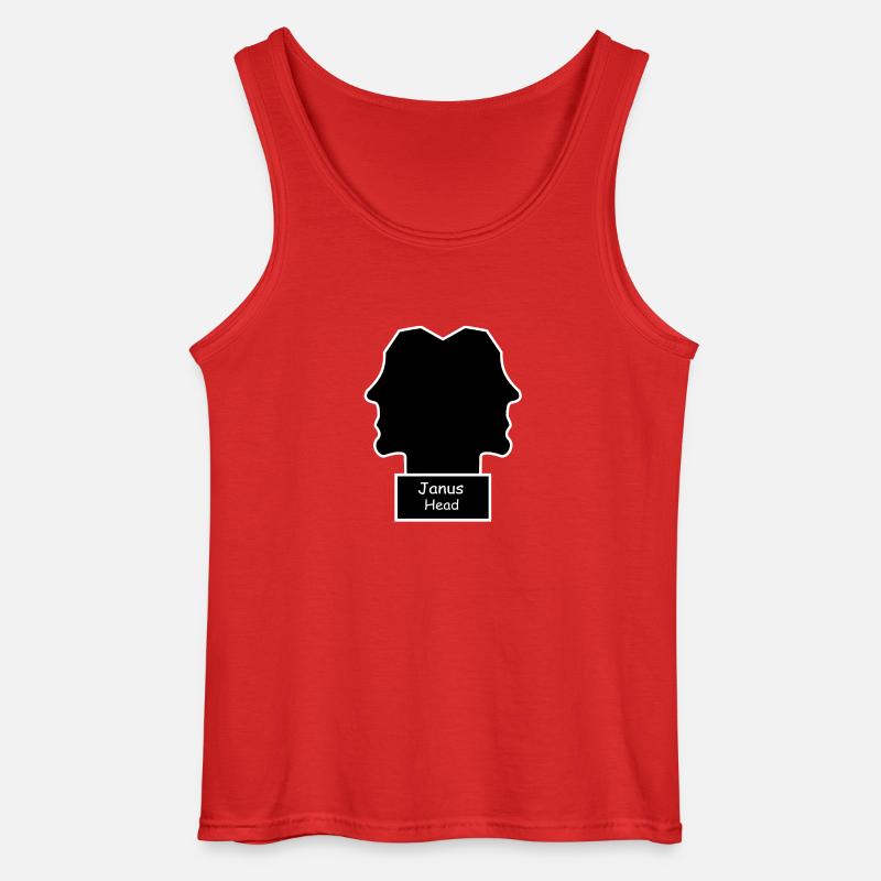 Janus Head - Gildan Männer Tank Top - Rot