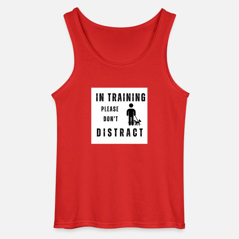 Hundetraining - Gildan Männer Tank Top - Rot
