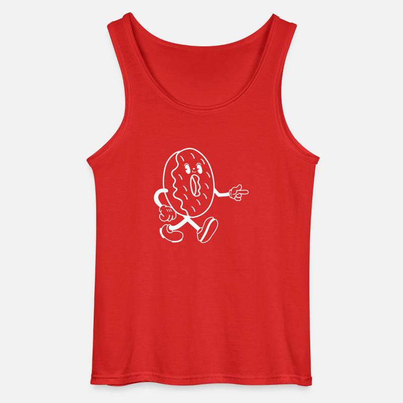 Donut Comic - Gildan Männer Tank Top - Rot