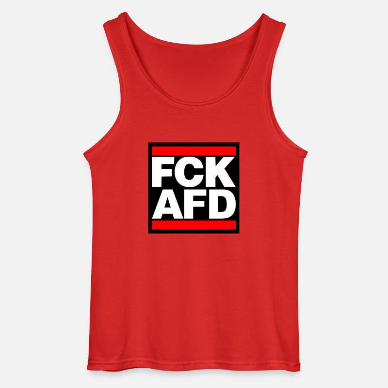 FCK AFD red capitals - Gildan Männer Tank Top - Rot