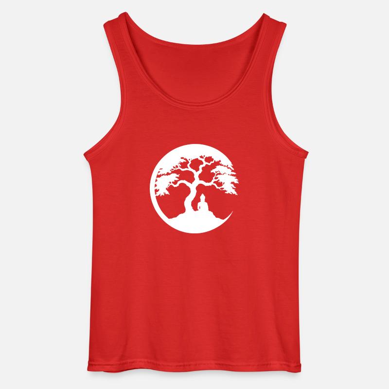 Buddha, Zen-Kreis - Gildan Männer Tank Top - Rot