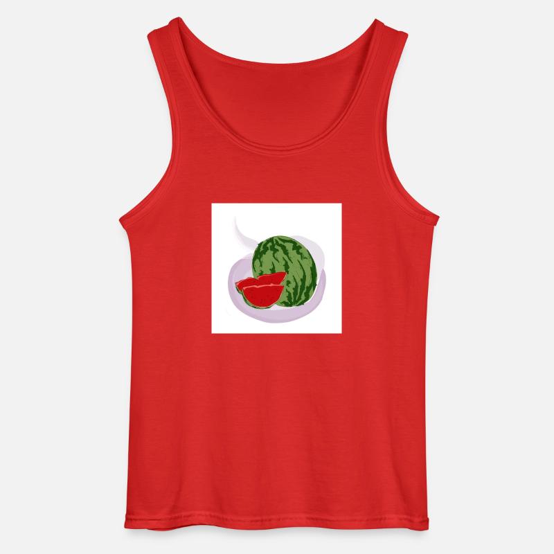 Rote Wassermelone - Gildan Männer Tank Top - Rot