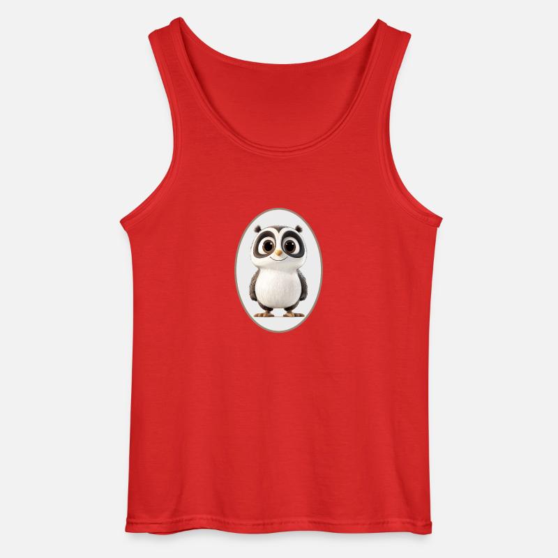 Panda - Gildan Männer Tank Top - Rot