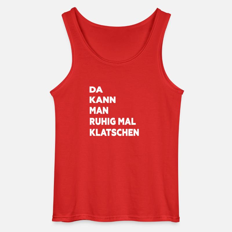 Klatschen - Gildan Männer Tank Top - Rot