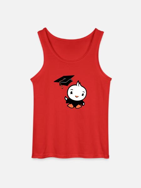 Bird Graduation College Graduation Hat School - Gildan Men’s Tank Top - red