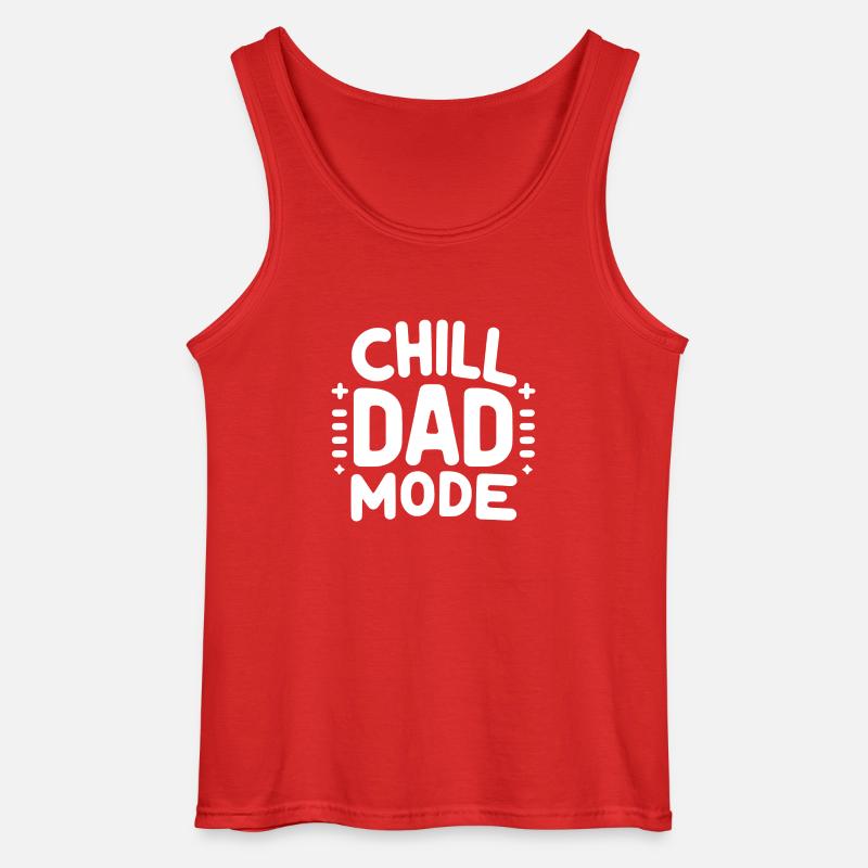 Chill-Dad-Modus - Gildan Männer Tank Top - Rot