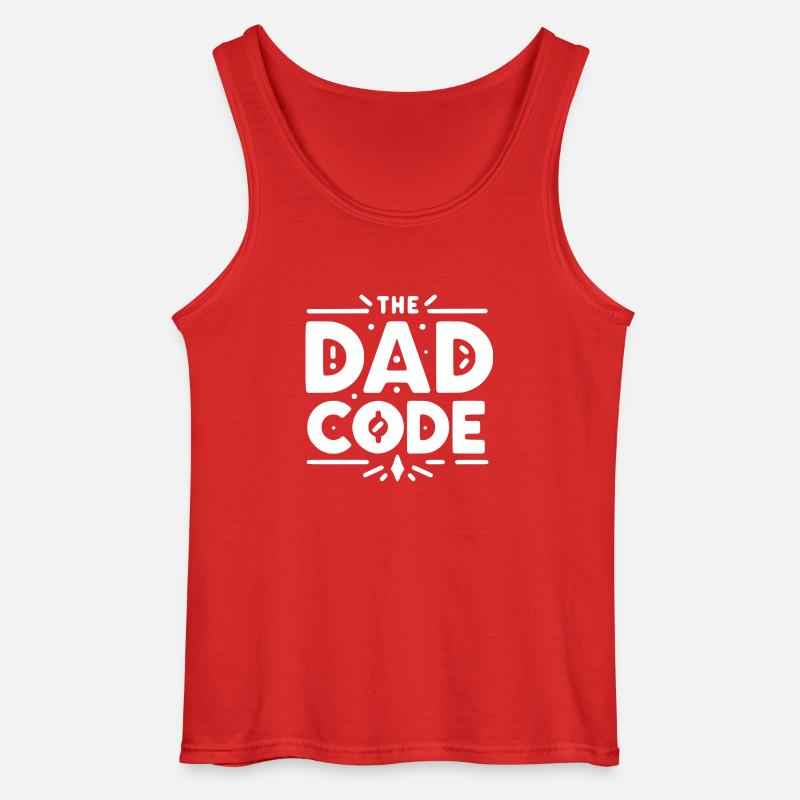 Der Papa-Code - Gildan Männer Tank Top - Rot