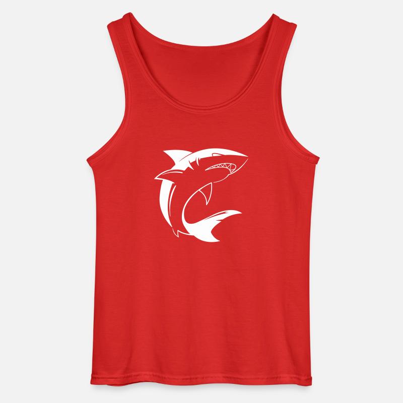 Hai Shark - Débardeur Gildan Homme - rouge