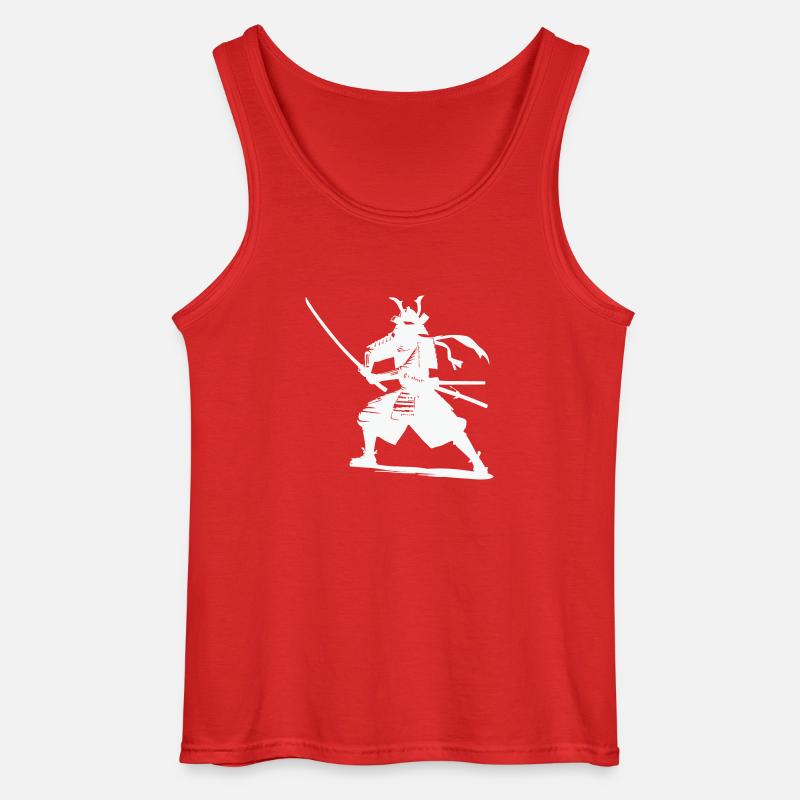 Samurai - Gildan Männer Tank Top - Rot