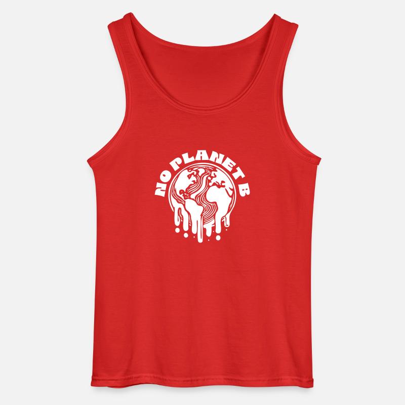 No Planet B - Débardeur Gildan Homme - rouge