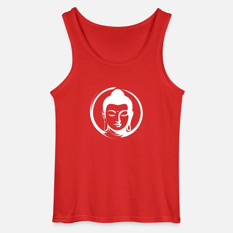 Buddha - Gildan Männer Tank Top - Rot