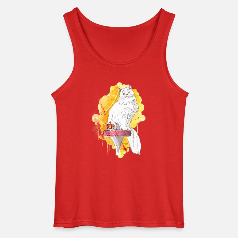 Catking - Gildan Männer Tank Top - Rot