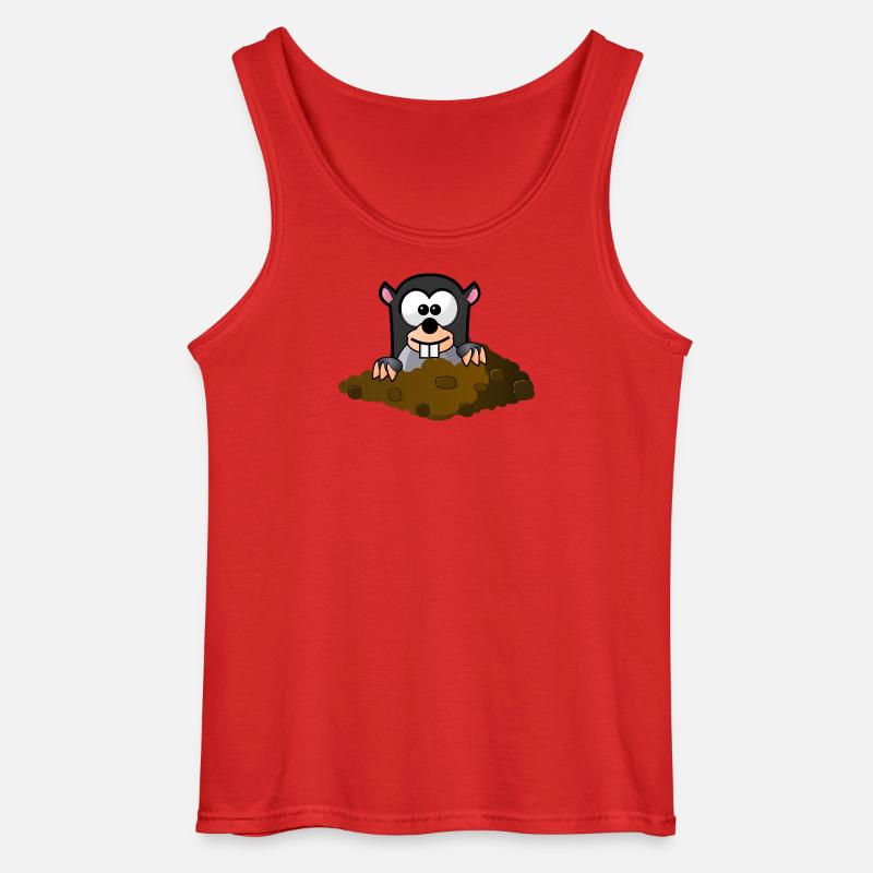 Molecule comic style - Gildan Men’s Tank Top - red