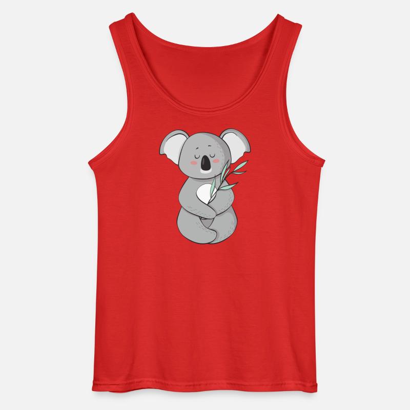 koala - Gildan Men’s Tank Top - red