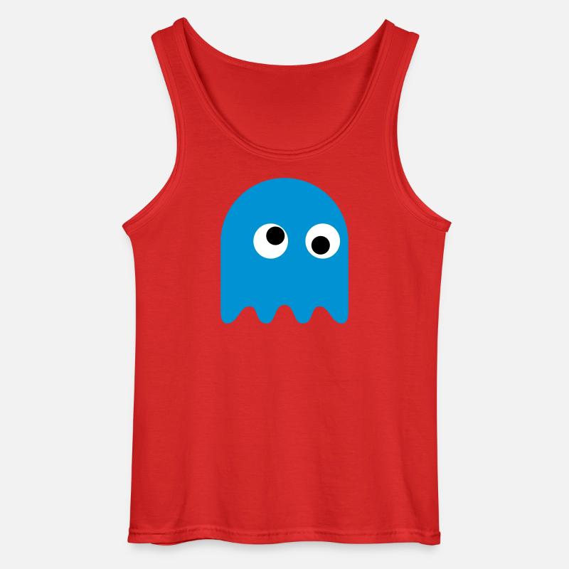 Game Classics Ghost - Gildan Männer Tank Top - Rot