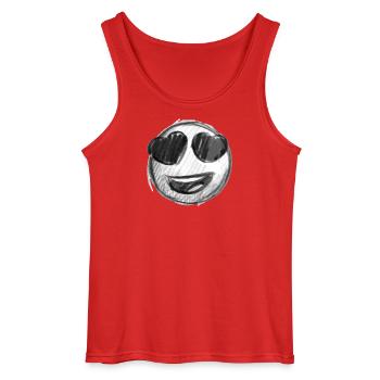 Emoji Kuss Herz Liebe Emoji - Gildan Männer Tank Top - Rot - Vorne - AI Model Male 185 dark (185cm)