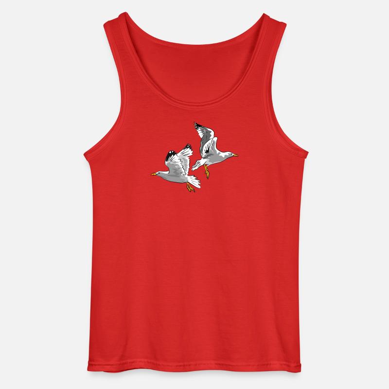 moewe vogel urlaub - Gildan Männer Tank Top - Rot
