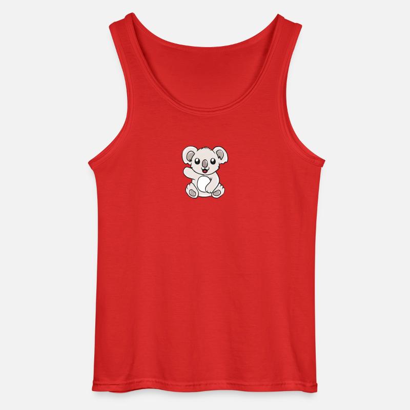 Koala - Gildan Männer Tank Top - Rot