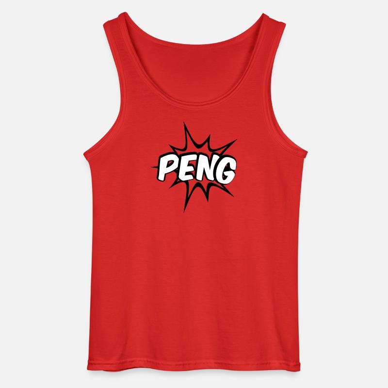 Peng Comic Design - Débardeur Gildan Homme - rouge