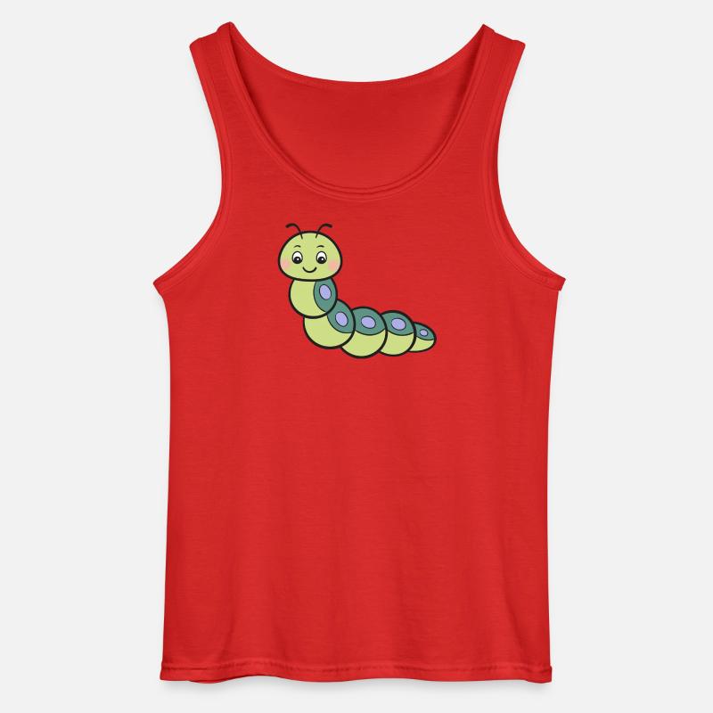 Raupe - Gildan Männer Tank Top - Rot