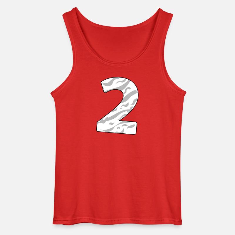 2 - Gildan Männer Tank Top - Rot