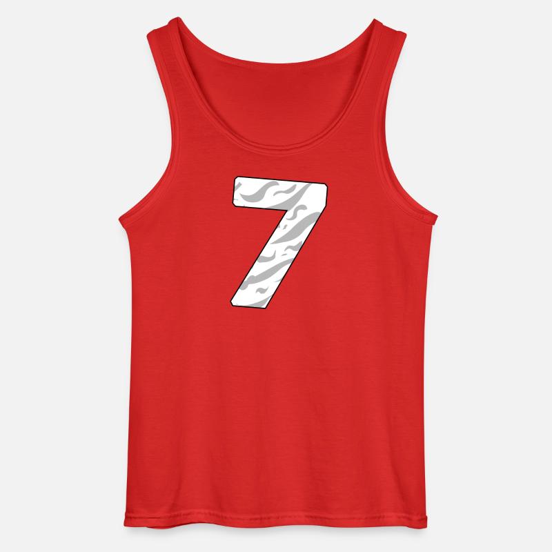 7 - Gildan Männer Tank Top - Rot