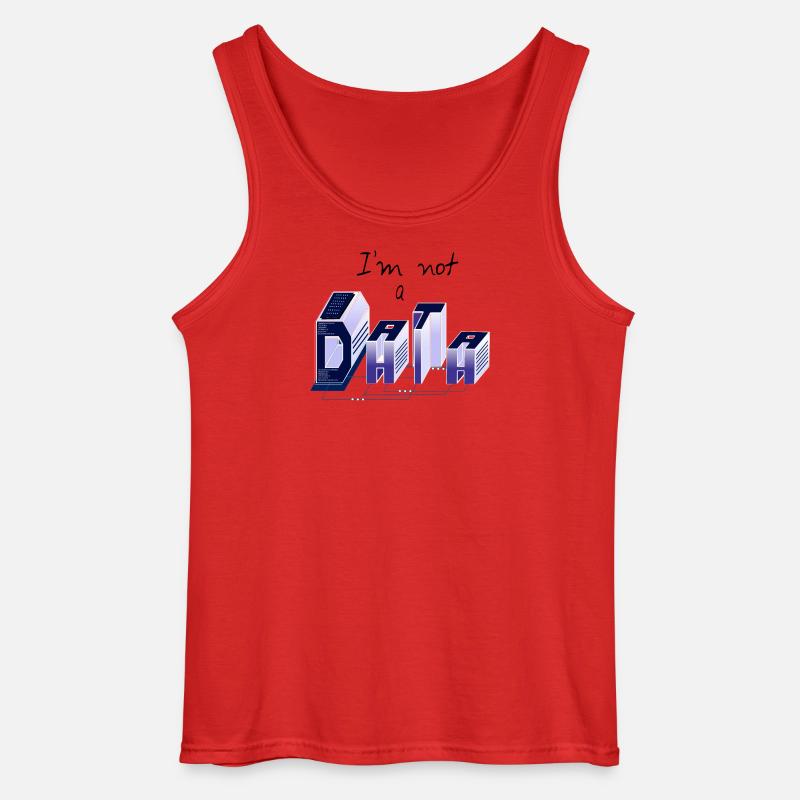 Ich bin kein DATA - Gildan Männer Tank Top - Rot