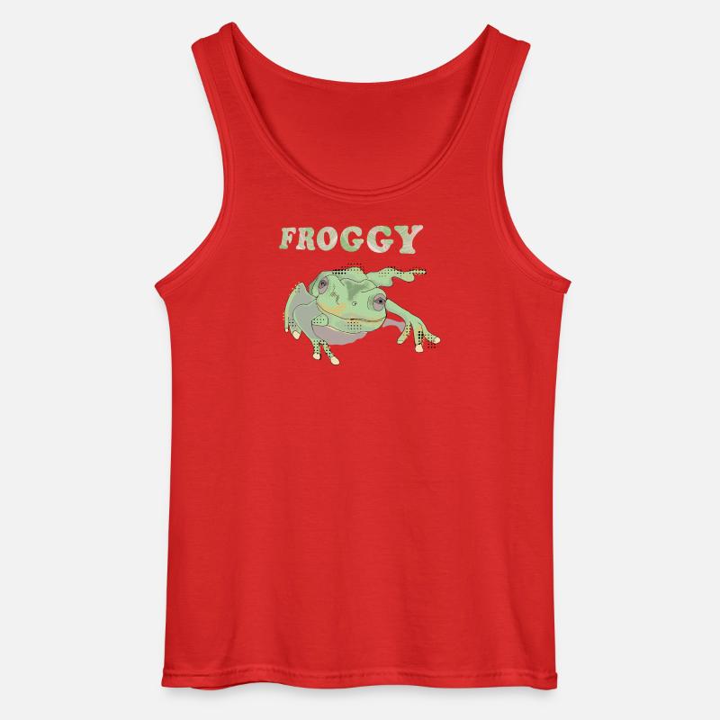 Froggie - Gildan Men’s Tank Top - red