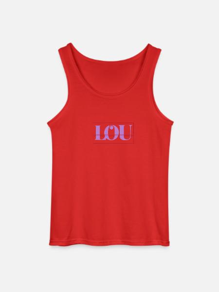 Lou - Débardeur Gildan Homme - rouge
