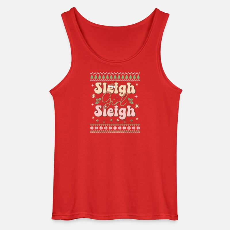 Hässlicher Weihnachtspullover - Gildan Männer Tank Top - Rot