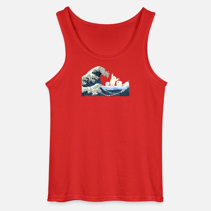 Help Eisbären T-Shirt - Gildan Männer Tank Top - Rot
