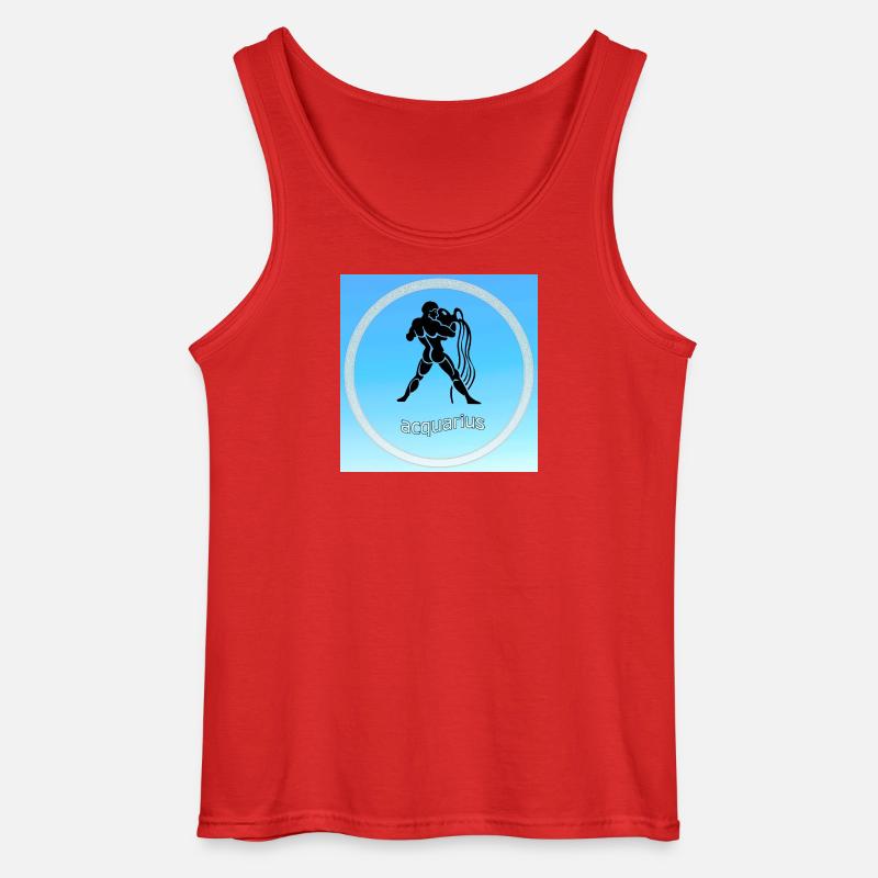 Wassermann - Gildan Männer Tank Top - Rot