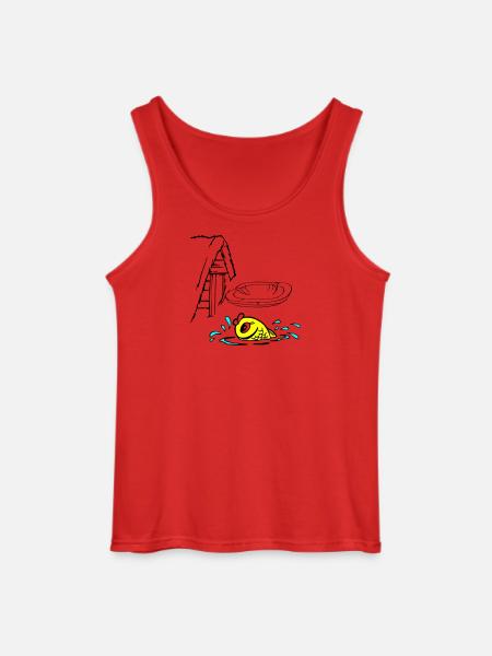 Gold Fisch - Gildan Männer Tank Top - Rot