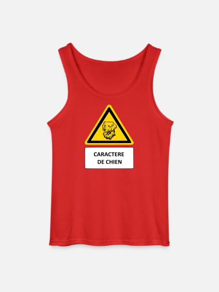 Dog character - Gildan Men’s Tank Top - red