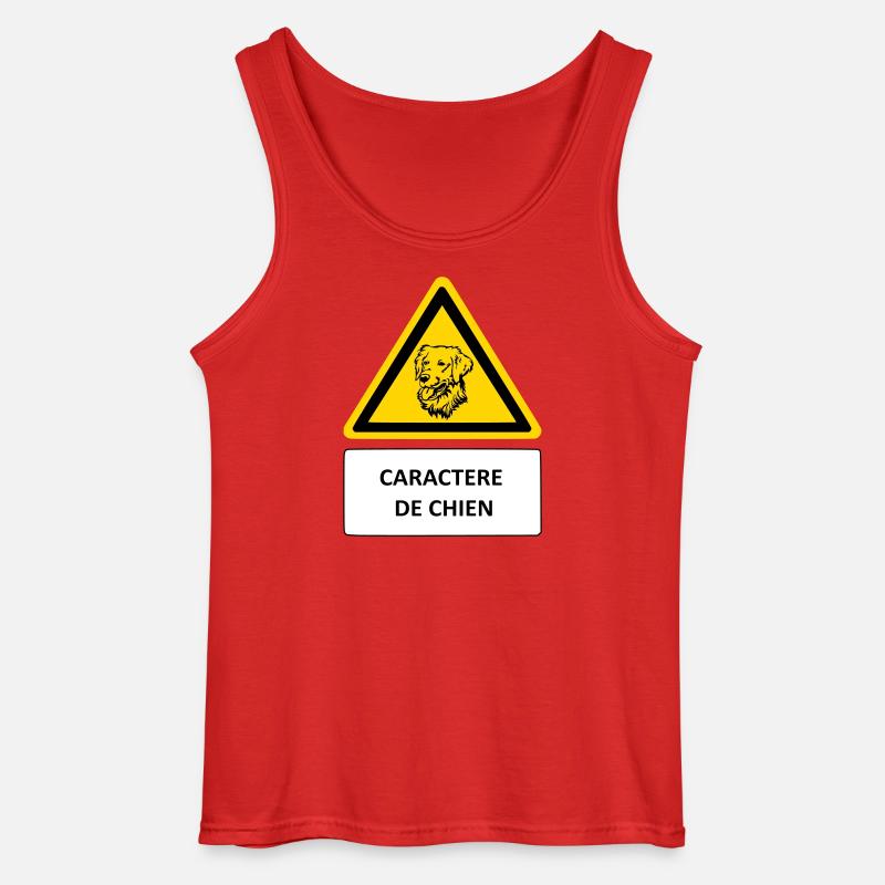 Hundecharakter - Gildan Männer Tank Top - Rot