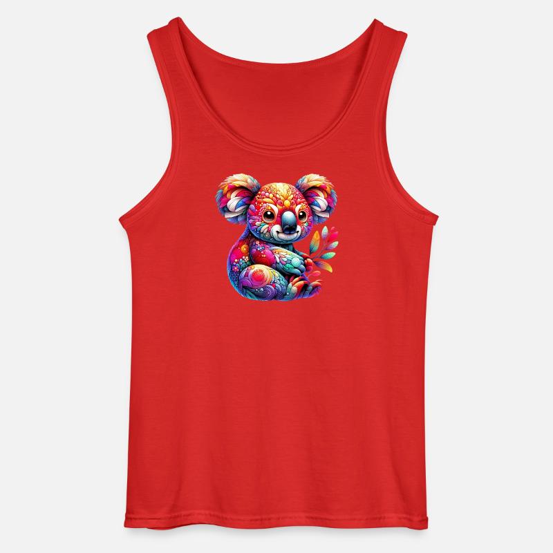 Koala - Gildan Männer Tank Top - Rot