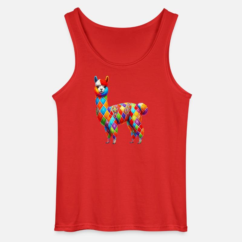 Alpaka - Gildan Männer Tank Top - Rot