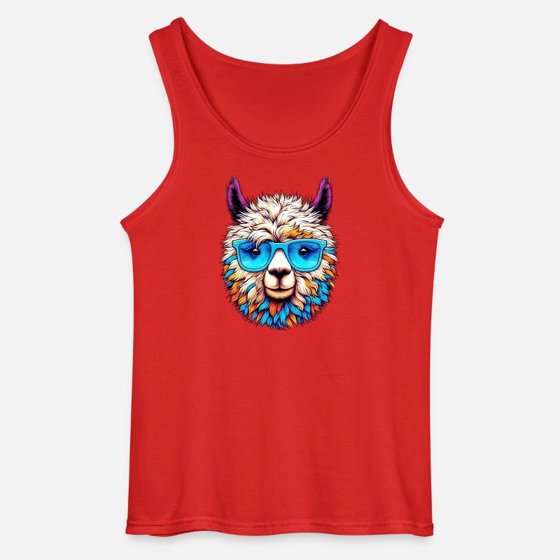 Alpaka - Gildan Männer Tank Top - Rot