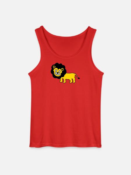 Löwe als Kinder Design - Gildan Männer Tank Top - Rot