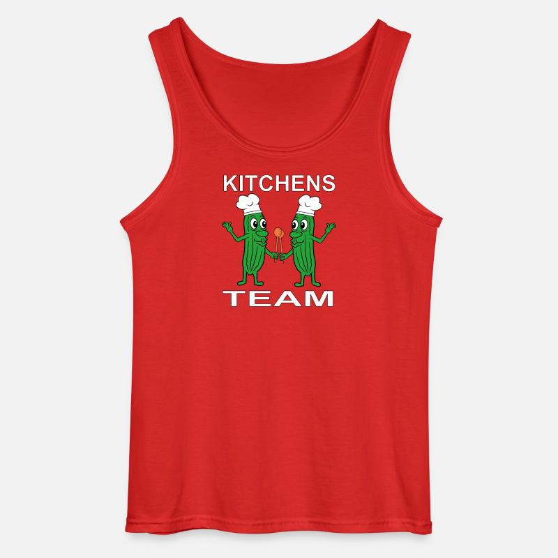 Koch Kochen - Gildan Männer Tank Top - Rot