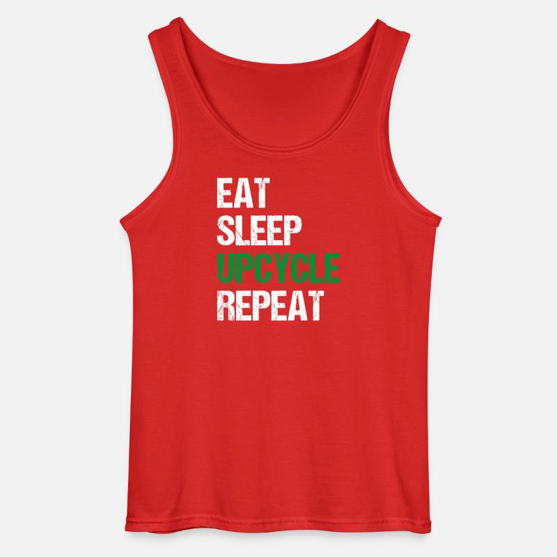 Upcycle Repeat - Gildan Männer Tank Top - Rot