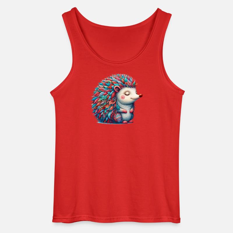 Igel - Gildan Männer Tank Top - Rot
