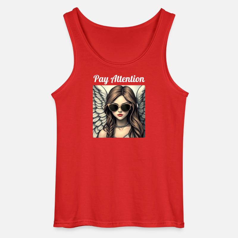VORSICHT - Gildan Männer Tank Top - Rot